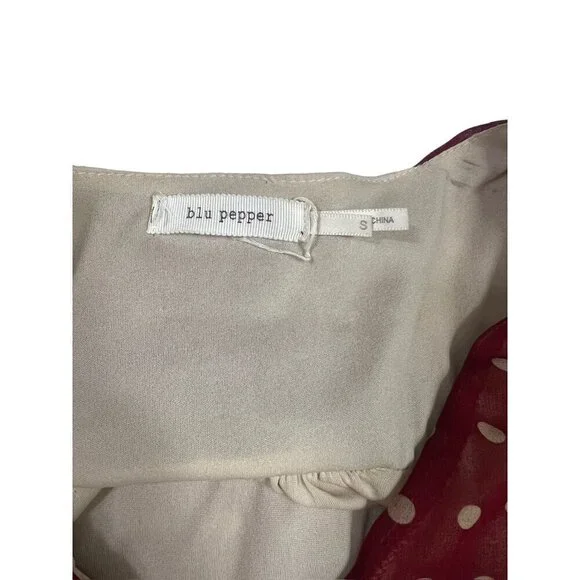 Blu Pepper Women's Sleeveless Polkadot Dress - Picture 4 of 6